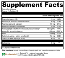 Load image into Gallery viewer, B Activ® 90 Capsules Supplement Facts