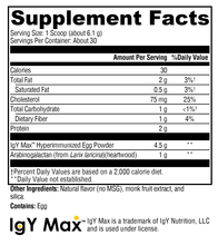 Load image into Gallery viewer, IG 26 Plus DF Vanilla 30 Servings Supplement Facts