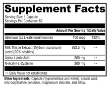 Load image into Gallery viewer, Liver Protect™ 60 Capsules Supplement Facts