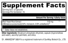 Load image into Gallery viewer, Red Yeast Rice 30 Capsules Supplement Facts
