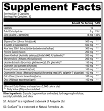Load image into Gallery viewer, GI Balance 150 Capsules Supplement Facts

