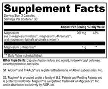 Load image into Gallery viewer, OptiMag® Neuro 90 Capsules Supplement Facts
